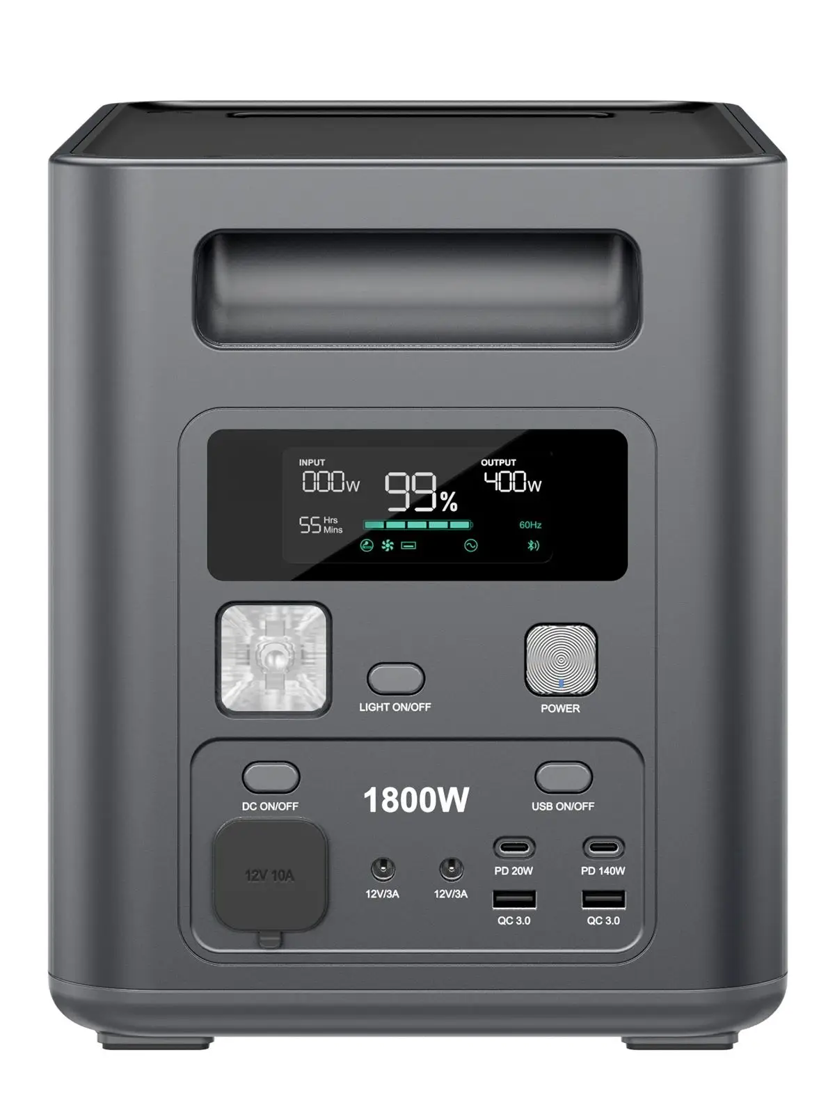 AFERIY-P180 energieopslagvoeding 1800W 1024WH batterij (3600W) piekvermogen draagbare stroomvoorziening voor buiten, kamperen en huishoudelijk gebruik - afbeelding 2