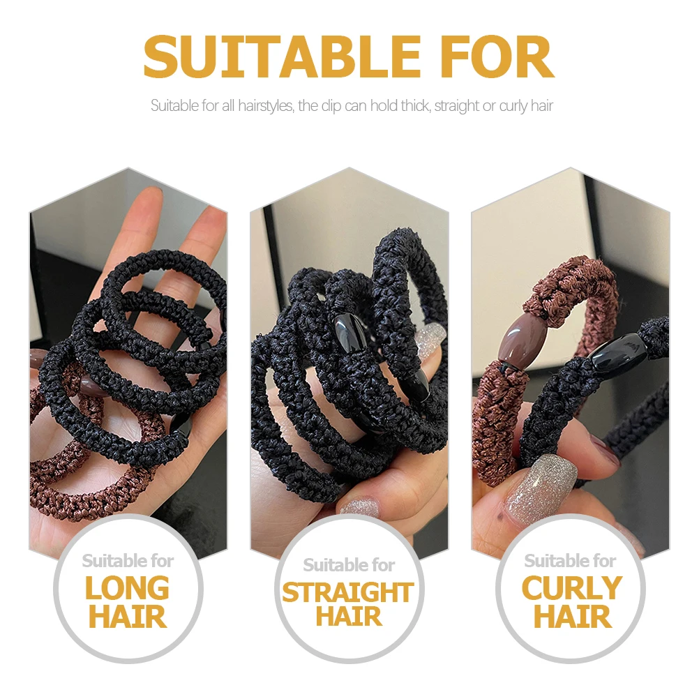 

20 шт. держатели для хвостиков, эластичные резинки для густых, без вытягивания, нежные, прочные, для всех дней, удобные, простые в использовании волосы