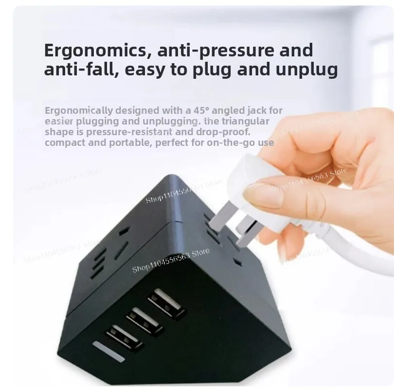 USB Socket Home Power Strip Dormitory Plug-in Board Office Drag Board Portable Plug-in Desktop Plug-in Board