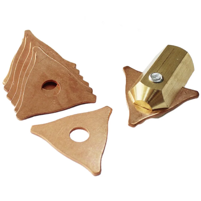 Rondelle triangulaire de traction de bosses pour soudeuse par points, machine à souder par points, consommables, panneau, étoile, paquet de 50 pièces