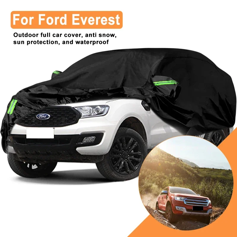

Полный автомобильный чехол для Ford Everest Outdoor Use — водонепроницаемый снегозащитный солнцезащитный козырек, зимние и летние аксессуары для автозащиты