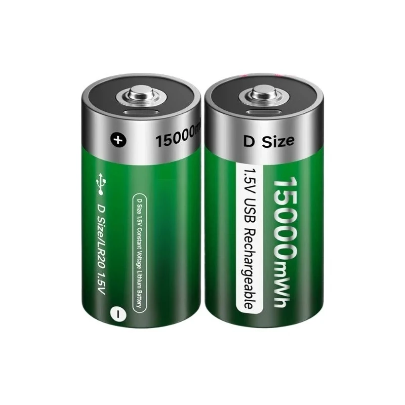 For PALO 1.5V D Size Rechargeable Battery Type-C USB Charging D R20 LR20 Li-ion Batteries Battery for Heater Gas Stove