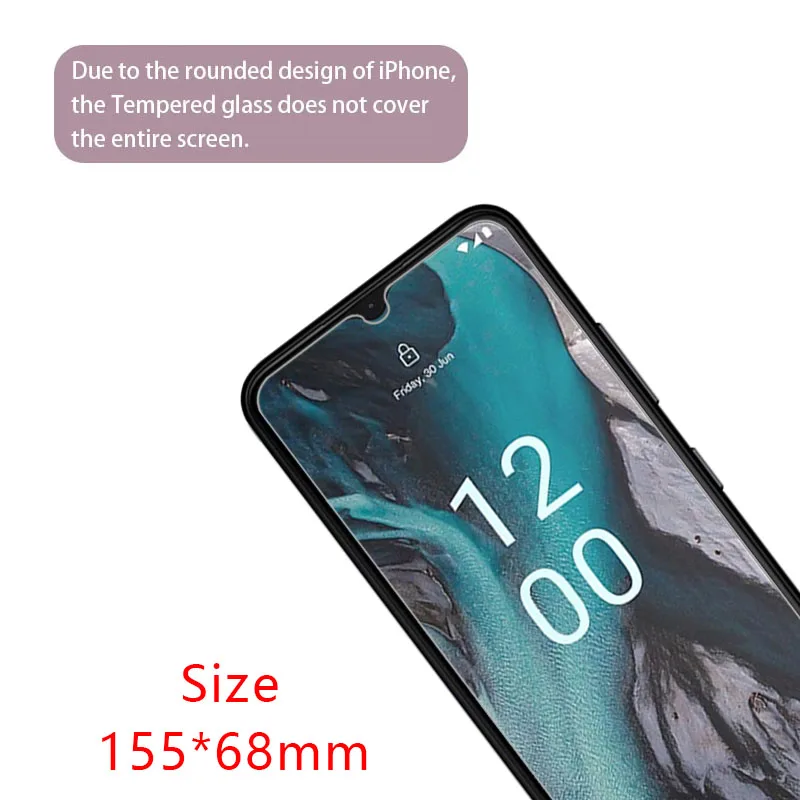 حافظة هاتف لهاتف نوكيا c22 c32 واقي شاشة من الزجاج المقسى على نوكيا 22 نوكيا 32 c 22 32 22c 32c الغطاء الخلفي 360 واقي نوكي