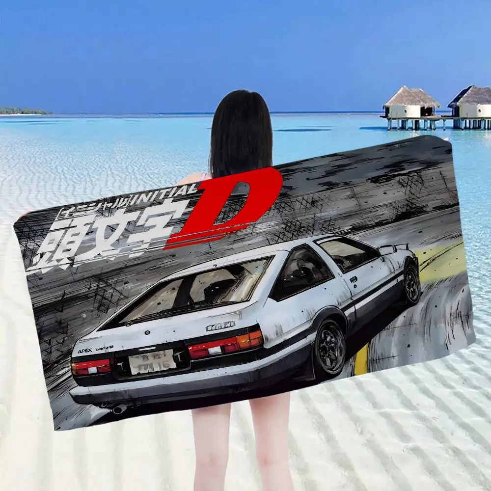 InitialS D Beach Towel Colorful Bath Towels for Girl Microfiber Quick Dry Custom Sand Free Beach Yoga Spa Gym Pool