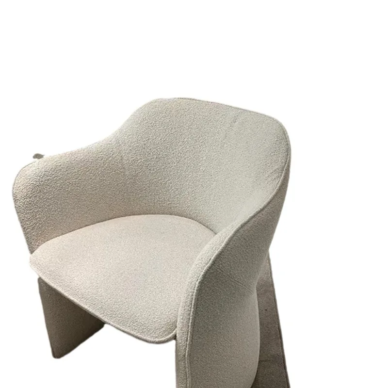 Italian light luxury straight row cream style new living room teddy velvet fabric soda biscuit sofa