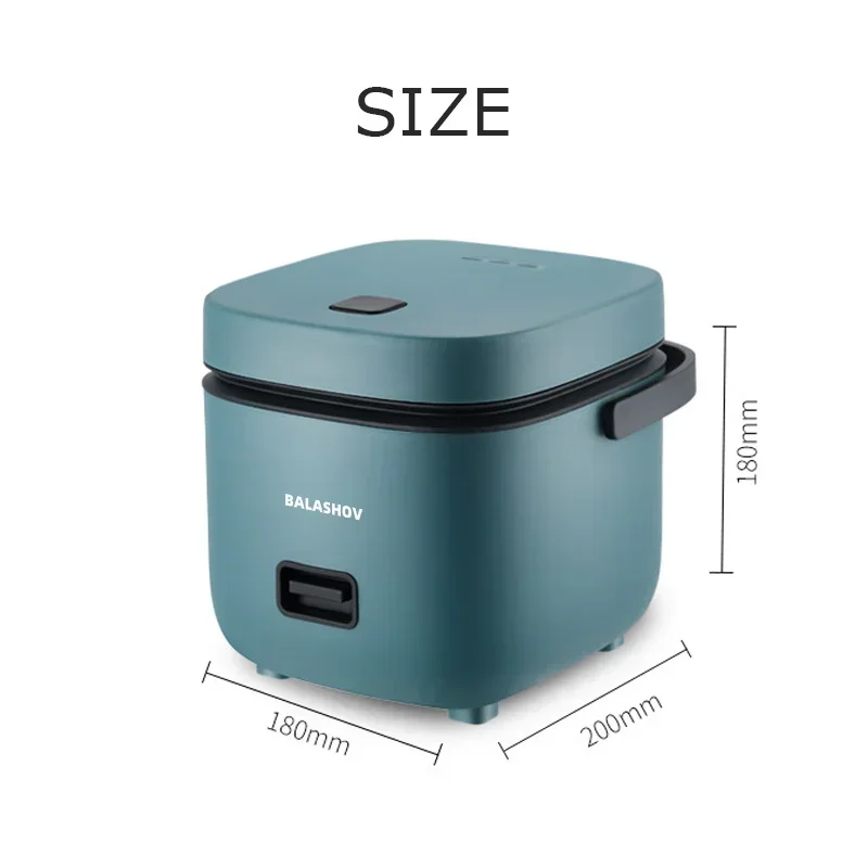 1.2L Portable Mini Rice Cooker Automatic Household Kitchen Electric Cooking machine Food Steamer Small Rice Cooker 220V EU Plug