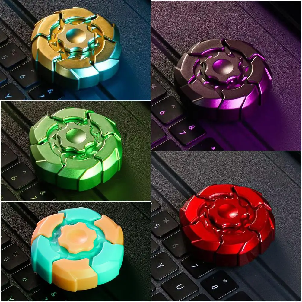Fidget Spinner jouet anti-Stress jouets lumineux ABS doigt gyroscope aspiration magnétique bout des doigts amusant décompression jouet