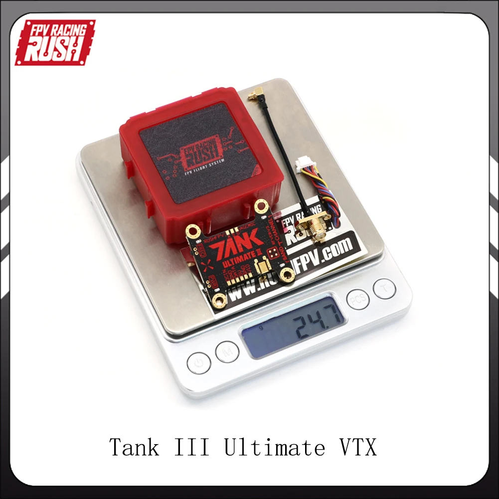 

RUSHFPV Tank III Ultimate 5.8G 48CH VTX 25mW 200mW 500mW 800mW Adjustable FPV VTX for RC FPV Drone