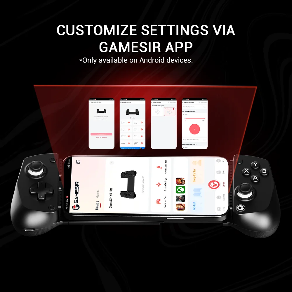 Gamesir X5 Lite Controller for Mobile Gaming Smartphone Phone Gamepad Compatible Android and iOS Hall Effect Sticks Type-C