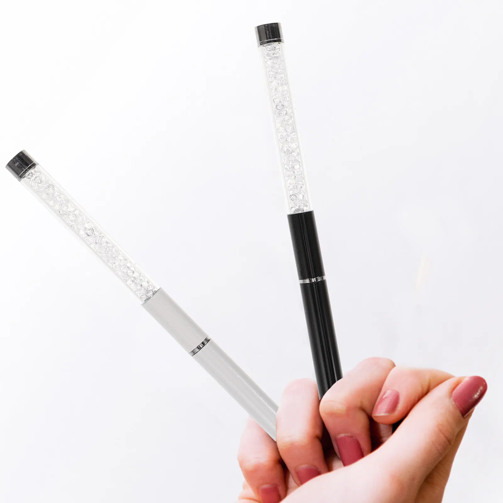 Eyelash Brush Set 2 Piece Reusable Lash Wands Lightweight Applicators for Root Definition and Travel