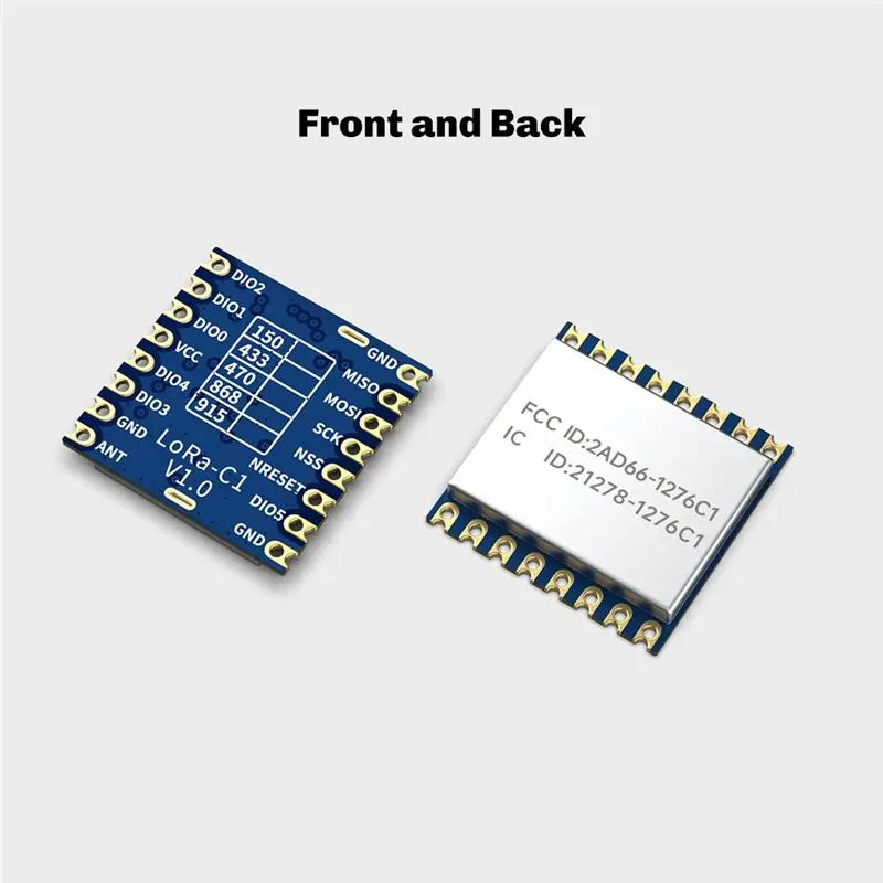 DT51 LoRa Module LoRa1276-C1 100mW 915MHz Built-in Temperature Sensor for Remote Meter Reading Industrial Control Home