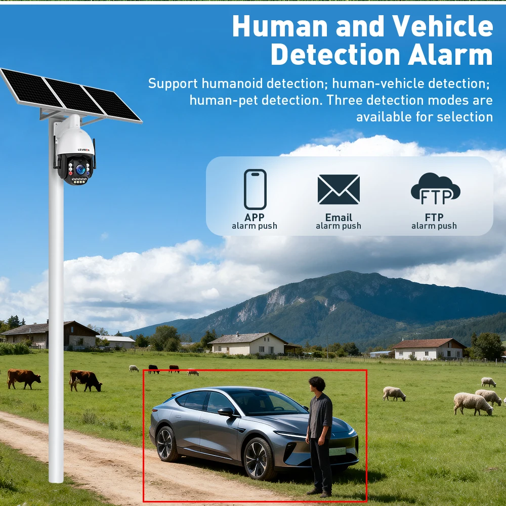 LS VISION 8MP 66X Zoom 360° Outdoor IP66 Waterproof Heat Resistant H.265 4G/WIFI Security Supervisory WIFI PTZ Camera