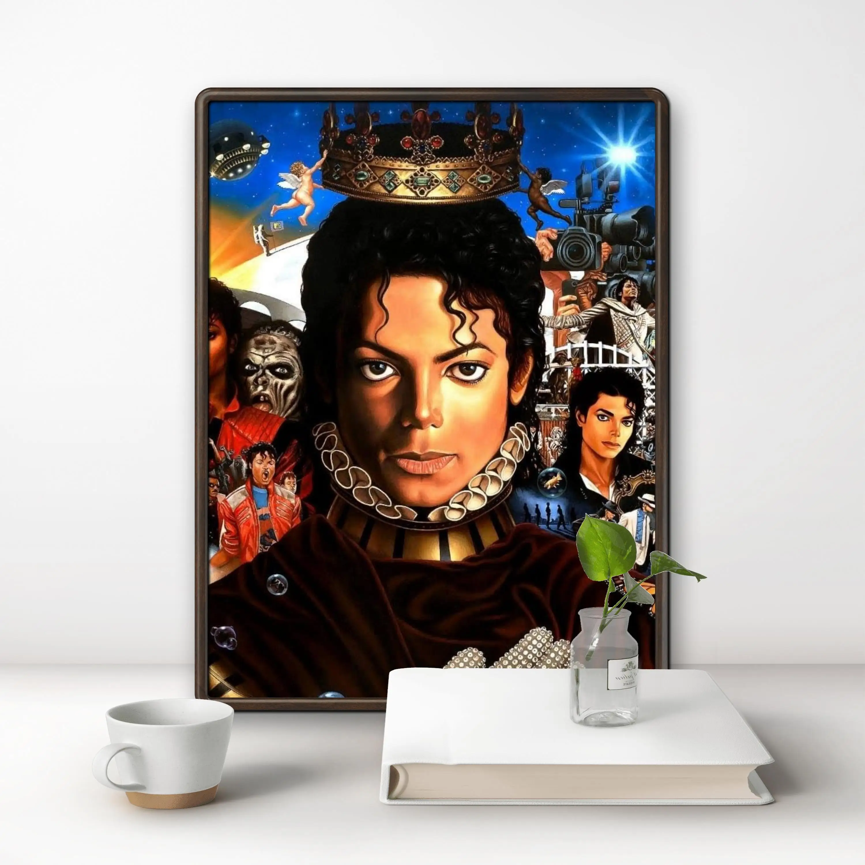 2024 nowy taniec król Michael Jackson haft diamentowy DIY zestaw do malowania diamentami Rhinestone Wall Art wystrój domu prezent