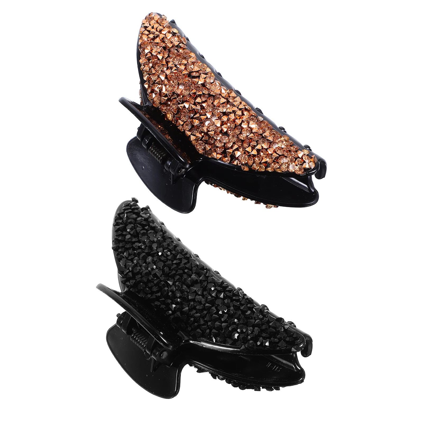 

2Pcs Large Gripper Hair Clip Claws Ponytail Holder Rhinestone Women Clips Accessories Durable Styling For Thick Curly Hair