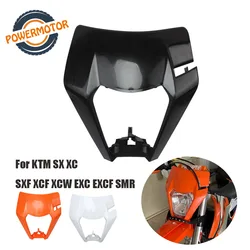 Motorcycle Universal Headlamp Headlight Plastic Mask For SX XC SXF XCF XCW EXC EXCF SMR 125 150 200 250 350 300 450 500 530
