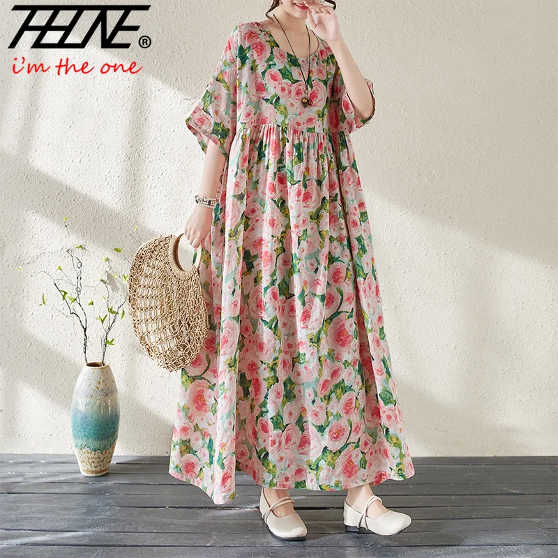 Clothes Women Dress Summer Embroidery Elegant Vestidos Robe Vintage Long Maxi Prom Bohemian Beach Holiday Party New Dresses