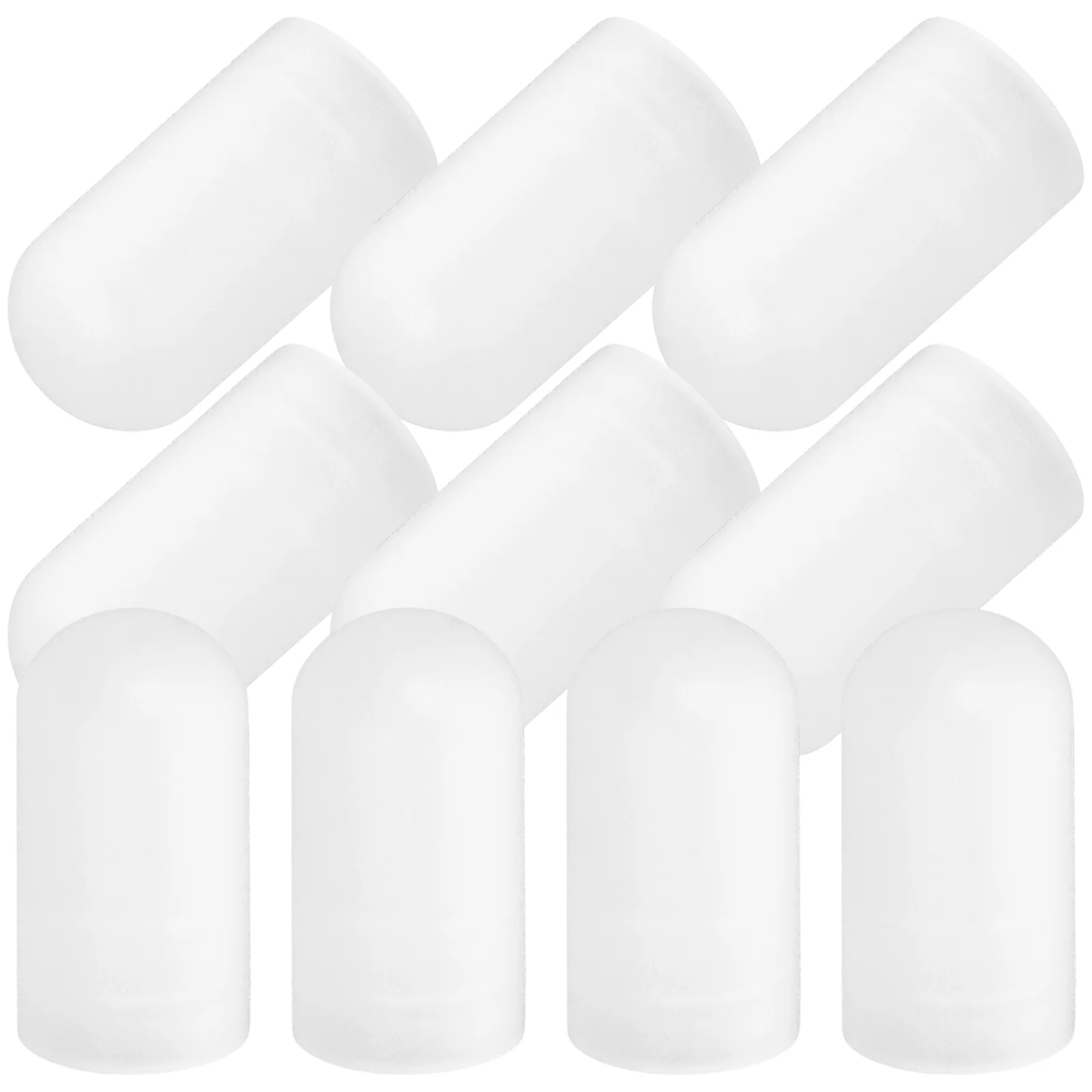 10 Pcs Drum Stick Head Protective Cover Silicone Rubber Sleeve Accessories (white) Pack Drumstick Ends Percussion Caps