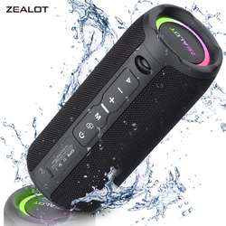 ZEALOT S49PRO 20W Portable Bluetooth Speaker Sound Box Portable IPX6 Waterproof Outdoor Stereo Music Subwoofer Party Speaker