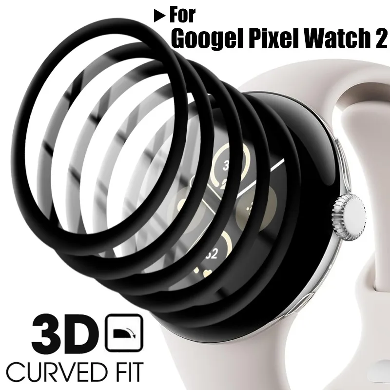 Изогнутая 3d-пленка для Google Pixel Watch 2, защита экрана с полным покрытием, защитная пленка против царапин для Googel Pixel Watch2 Изогнутая 3d-пленка для Google Pixel Watch 2, защита экрана с полным покрытием, защитная пленка против царапин для Googel Pixel Watch2
