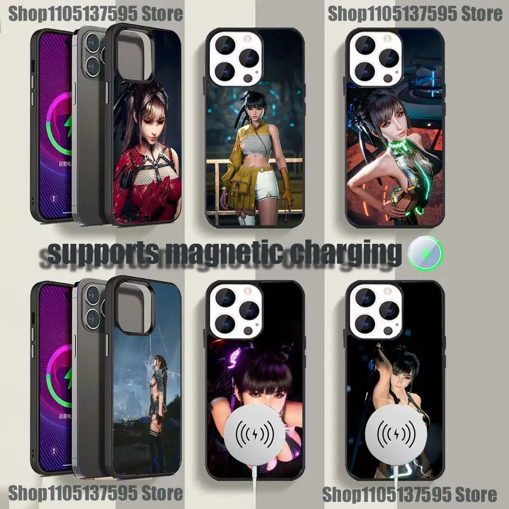 

Game S-Stellar Blade Eve Phone Case For iPhone 17,16,15,14,13,12,11,Pro,Max,Plus,Mini,SE4,E Magnetic Magsafe Wireless Charging