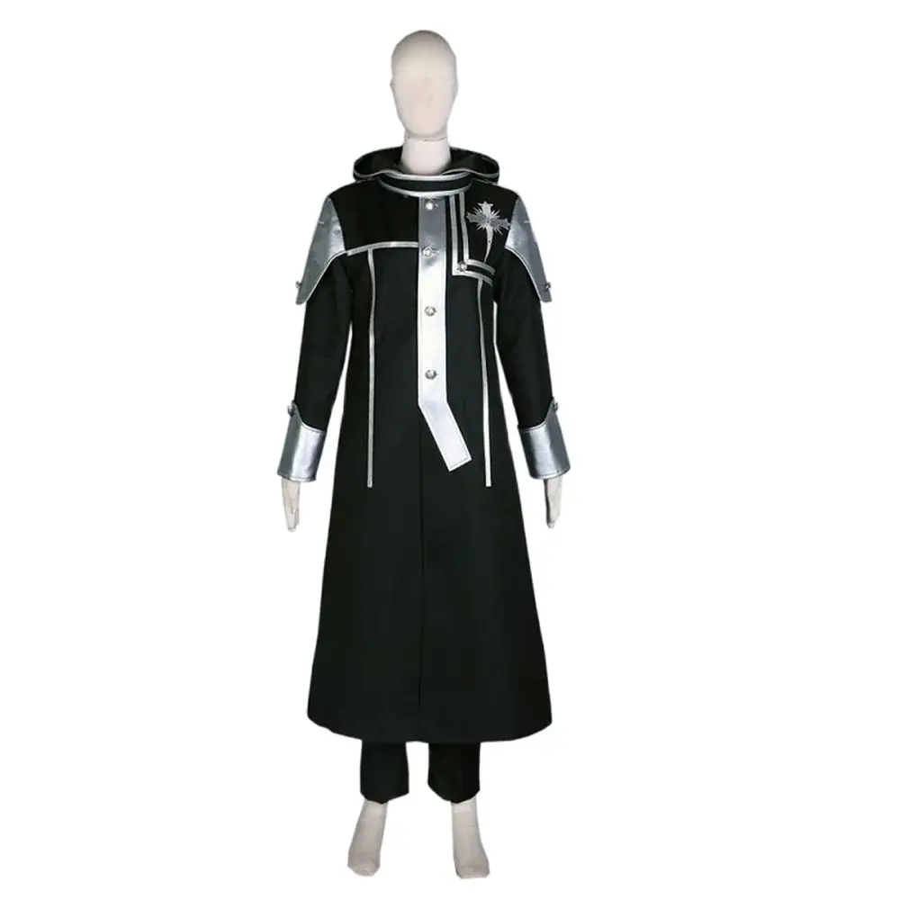 Unisex Anime Cos Innocence Allen Walker Cosplay Costumes Black Church Uniform Sets Custom Size