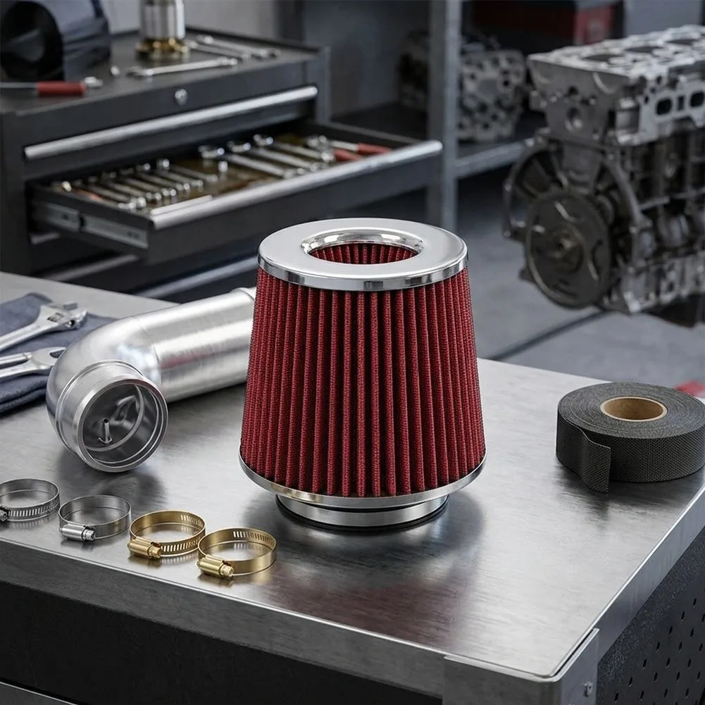 Engine Breathing System Mushroom Head Air Filter Air Filter Kit PU Filtration Material Harsh Condition Resistant