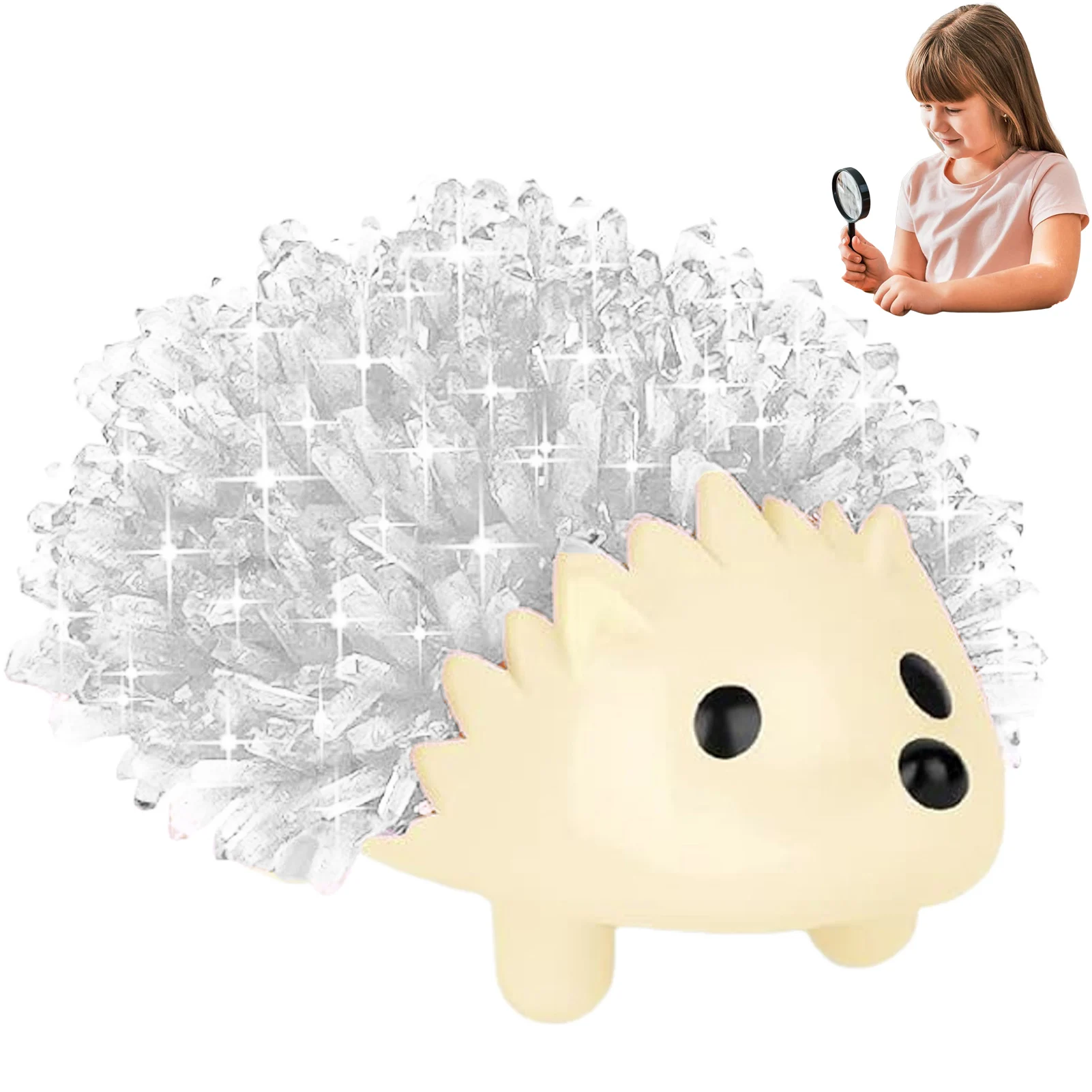 

Crystal Growing Hedgehog Kit Convenient to Use Safe Material Science Experiments Educational Gift For All Ages