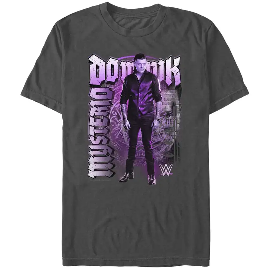 Men's Mad Engine Charcoal Dominik Mysterio Graphic T-Shirt