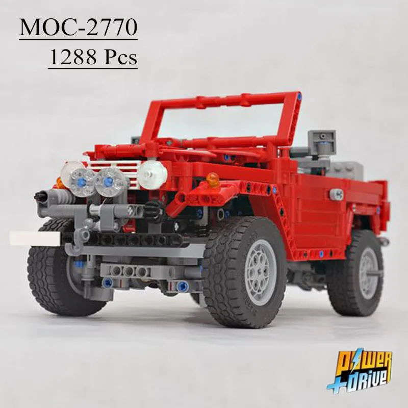 

New MOC-2770-1388PCS-FJ40 Expedition Team Model Create Kitz Self-lock Brick Children's Toy Merry Christmas Gift