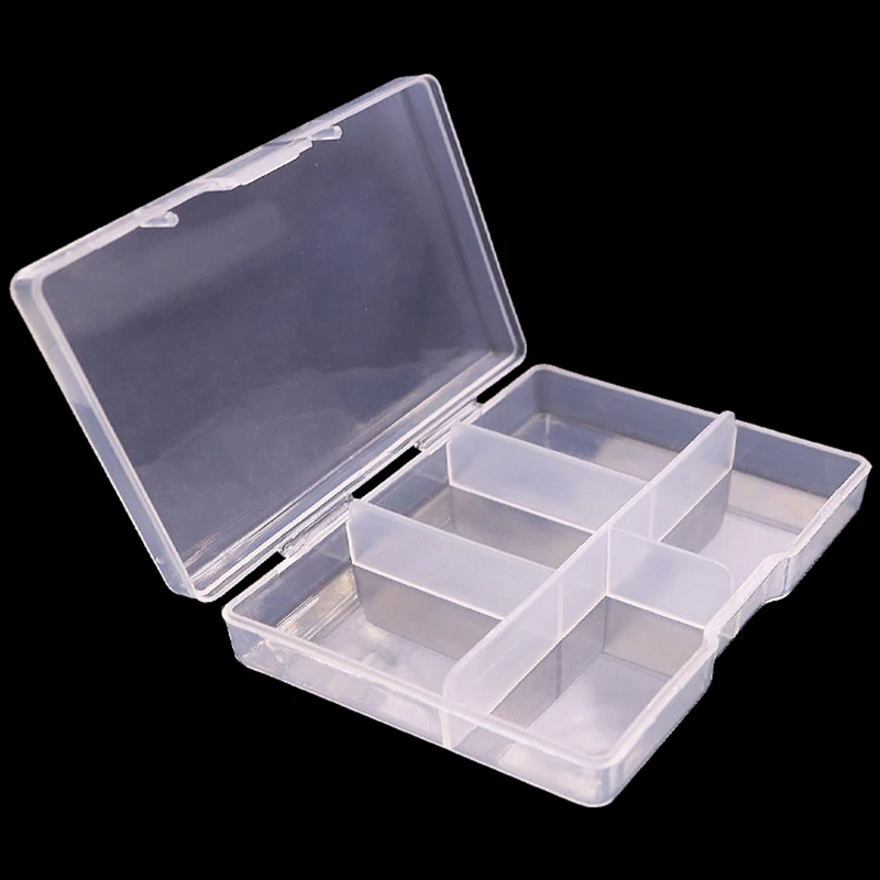 Transparent Plastic box Screw Compartment Box Jewelry Earring Display Case Container Clear Terminal Organizer Tool Storage boxes