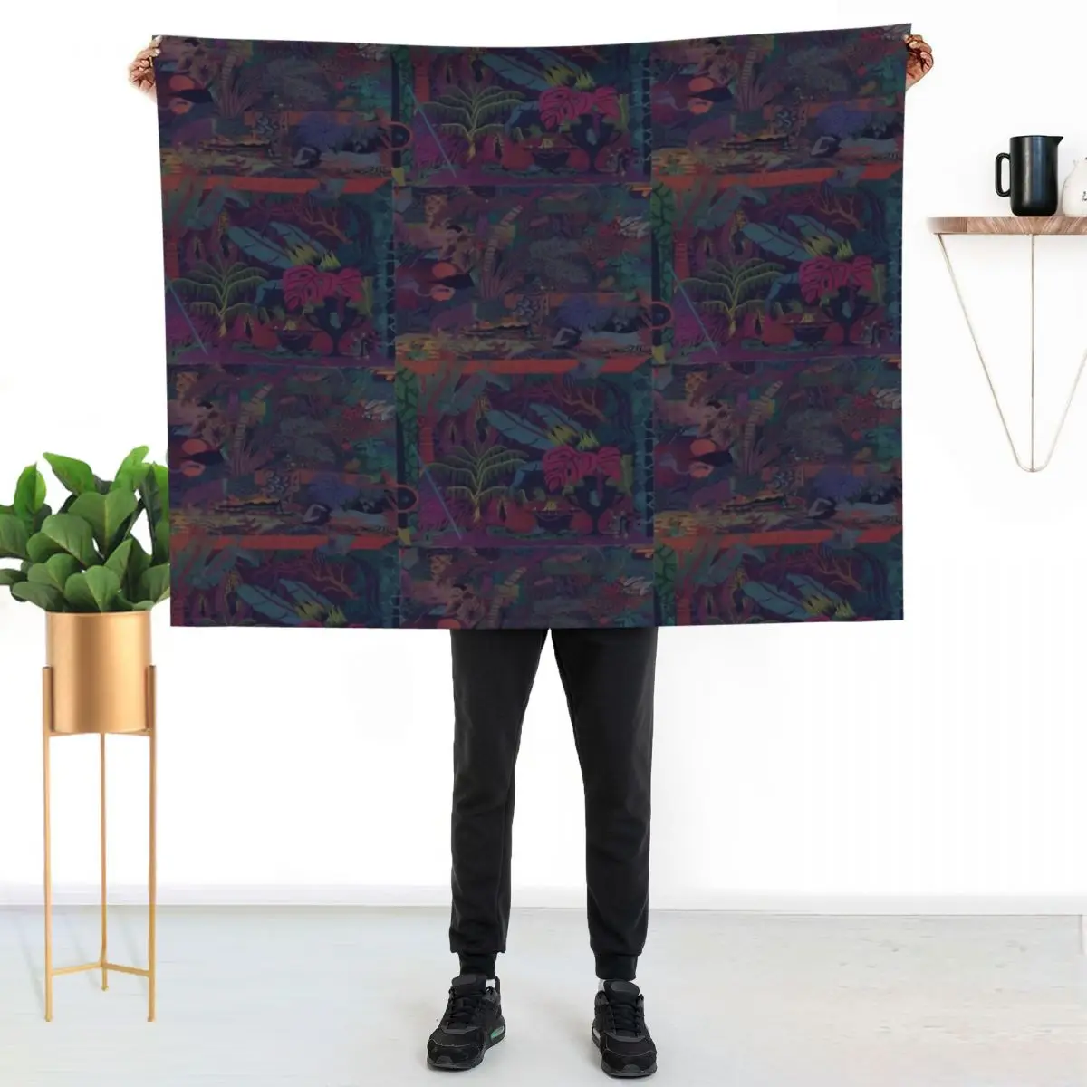 ZABA patterns Glass Animals Throw Blanket Decorative Beds Designers heavy to sleep Warm valentine gift ideas Large Blankets
