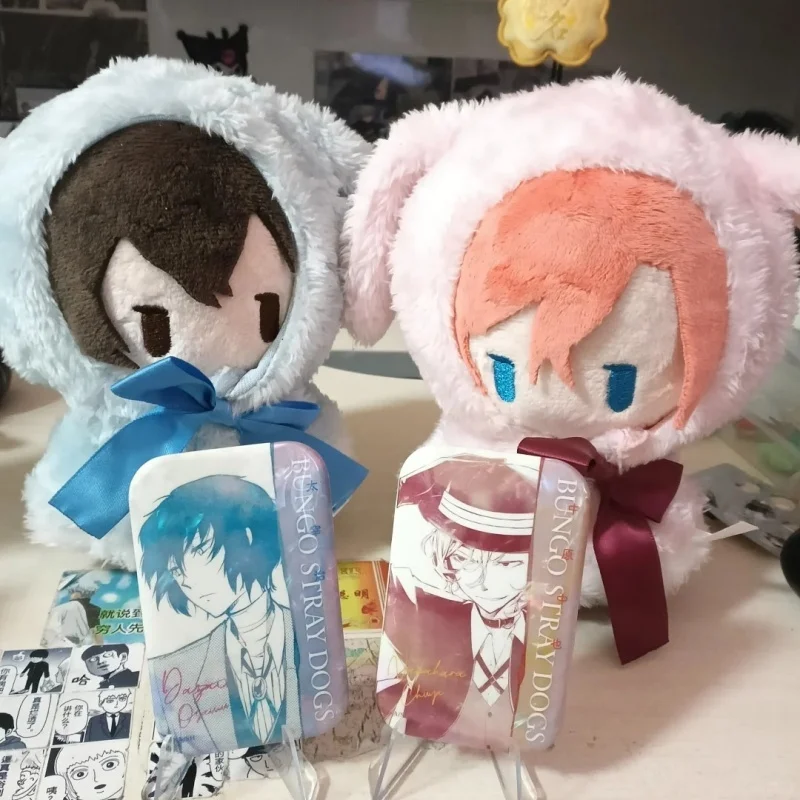 

В наличии: Плюшевая кукла-маскот Bungo Stray Dogs в костюме кролика, японская версия, чиби-фигурка, коллекционная игрушка, украшение, подарки на день рождения