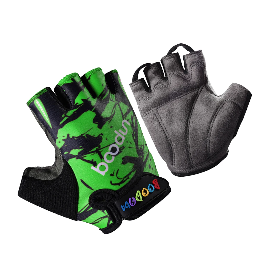 

Kids Cycling Gloves Lightweight Breathable Shock Absorbing Anti Skid Half Finger Sports Gloves Ideal for Kids Outdoor Use