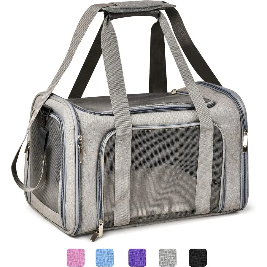 

Cat Carriers Dog Carrier Pet Carrier For Small Medium Cats Dogs Puppies Up To 15lbs TSA Airline Approved Small Dog Carrier Soft