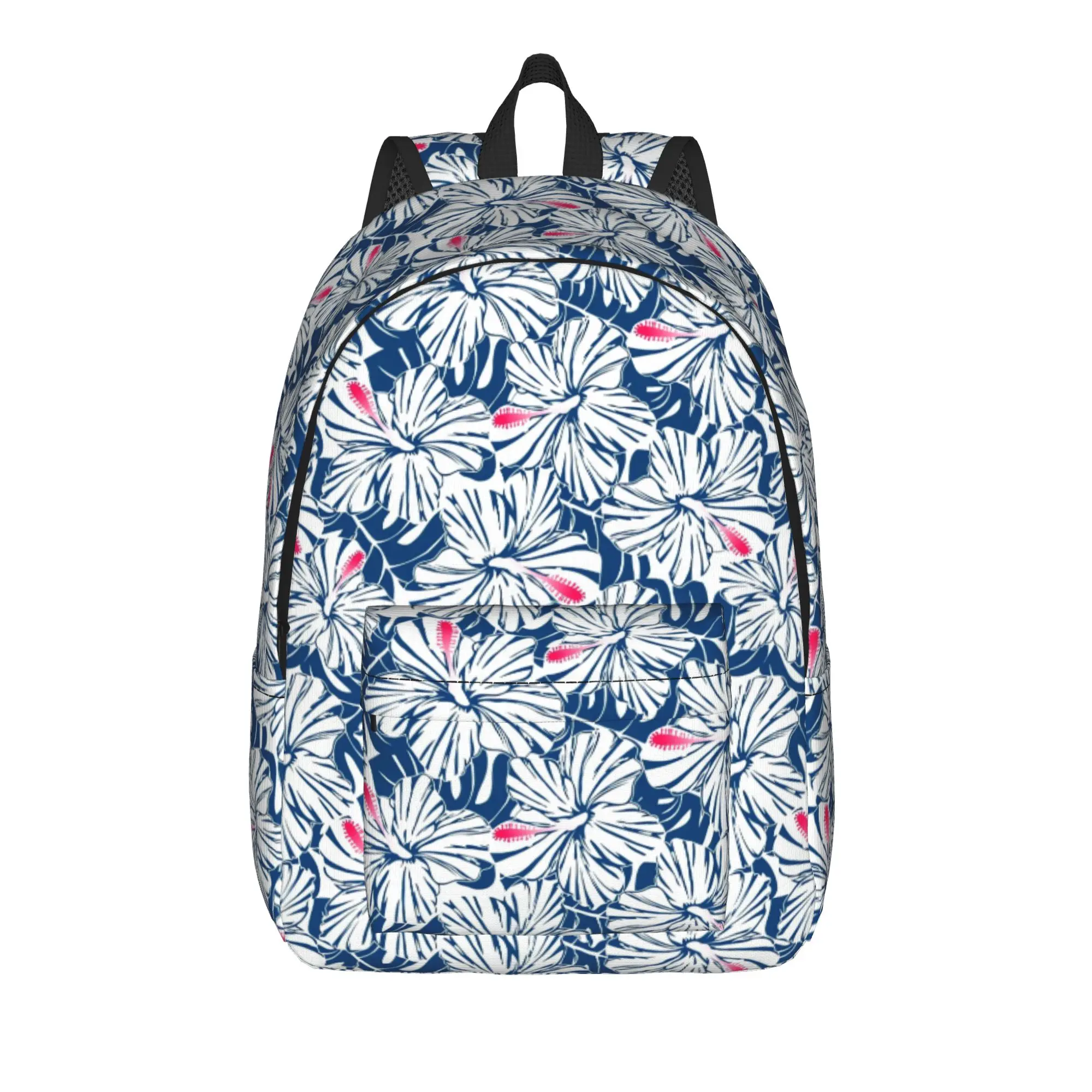 Tropical Hibiscus   (1) Backpack  Hiking Backpacks Women Men Design Pattern School Bags Kawaii Rucksack