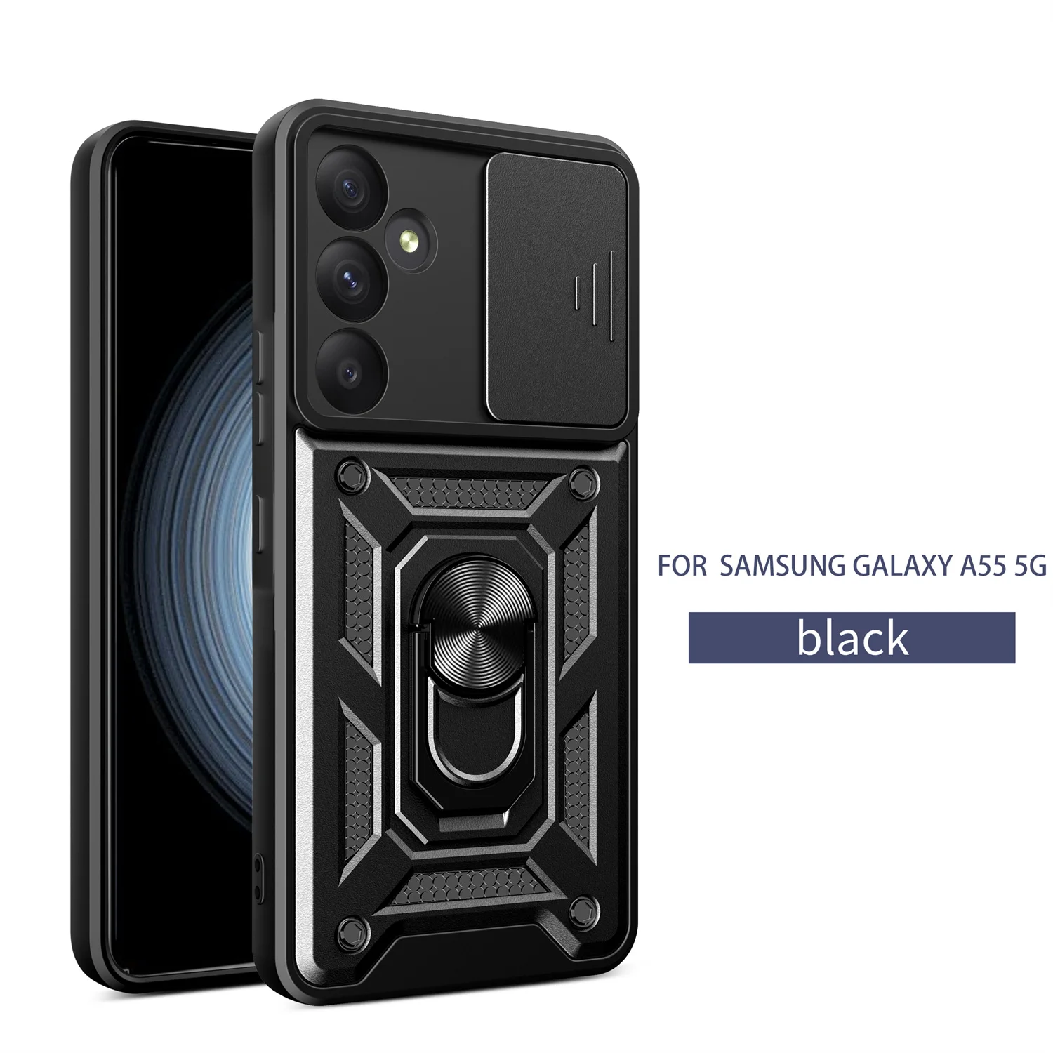 Für Samsung Galaxy A55 5G Shockpr5oof Stoßstange Rüstung Zurück Abdeckung Für Samsung Galaxy A55 Fall Rutsche Kamera Schützen Telefon fällen