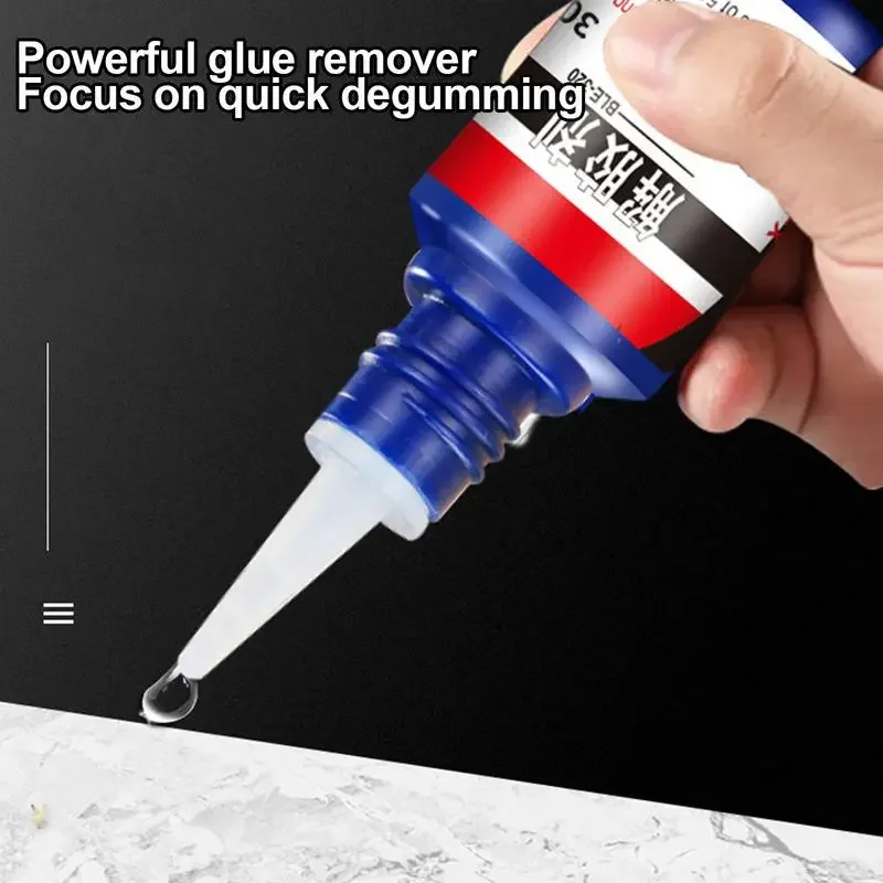 30ml Glue Remover Universal Home Tool Leaning Glue Quick Drying Nail-free Glue Remover Multifunctional Etractant