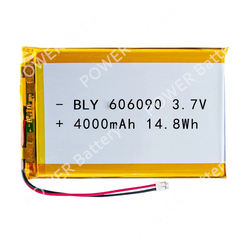 3.7V 4000mAh 606090 Polymer Lithium Battery Lithium Ion Battery For Power Bank GPS 100% Real Capacity