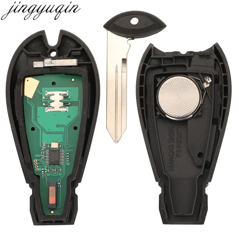 Jingyuqin M3N5WY783X รีโมทคอนโทรล Key Alarm 433MHz PCF7941ชิปสำหรับ Jeep Grand Cherokee IYZC01C 3/4/5/6ปุ่ม