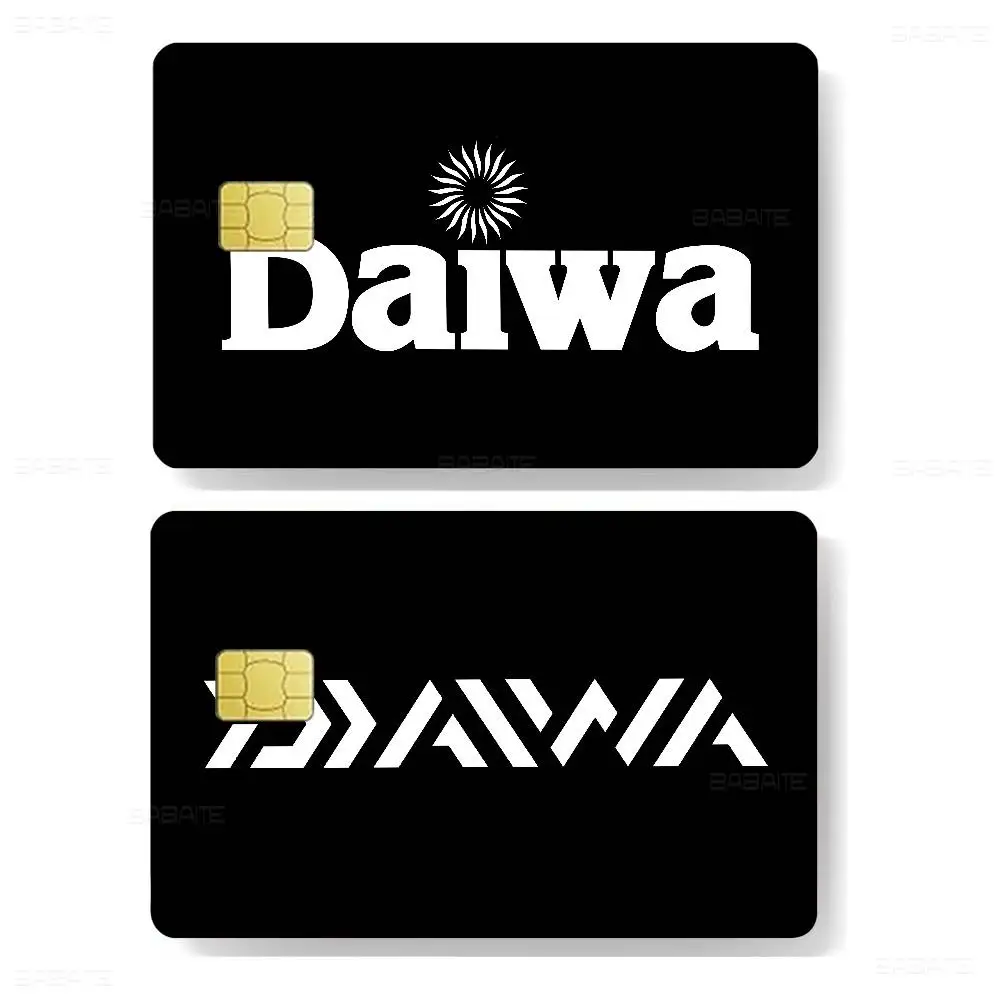 Classic Fishing Tackle Logo D-Daiwa Cartoon Credit Card Skin Stickers For Bank Card Bus Metro Card Sticker Waterproof Women Gift