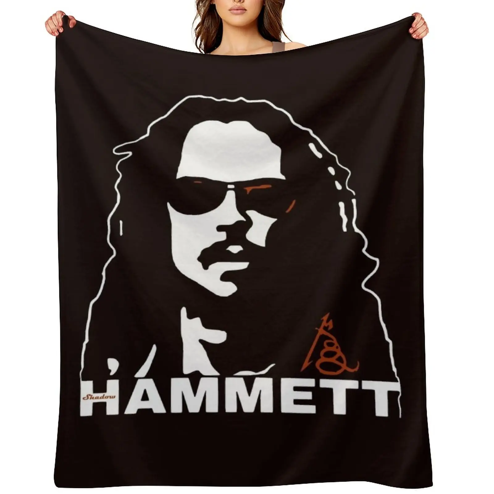 

Kirk Hammett Throw Blanket Flannel Thins warm winter warm for winter Blankets