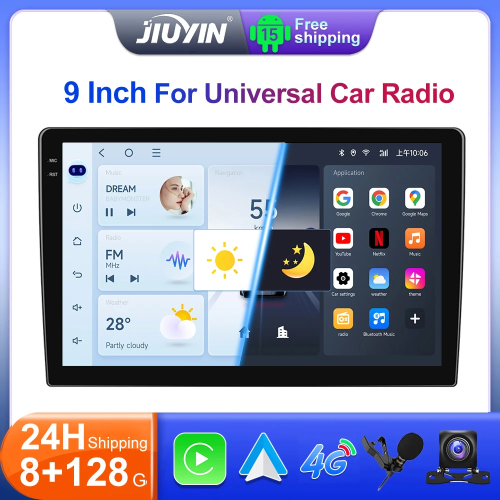 

JIUYIN 9 Inch 1280*720 Car Multimedia Video Player Universal Stereo Radio GPS For Volkswagen Nissan Hyundai KIA Toyota Focus