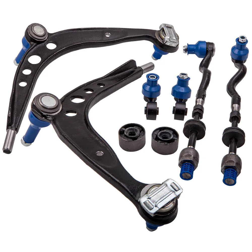 

8PCS Front Lower Suspension Control Arms and Tie Rod End Assembly Kit for BMW 325 E36 Models