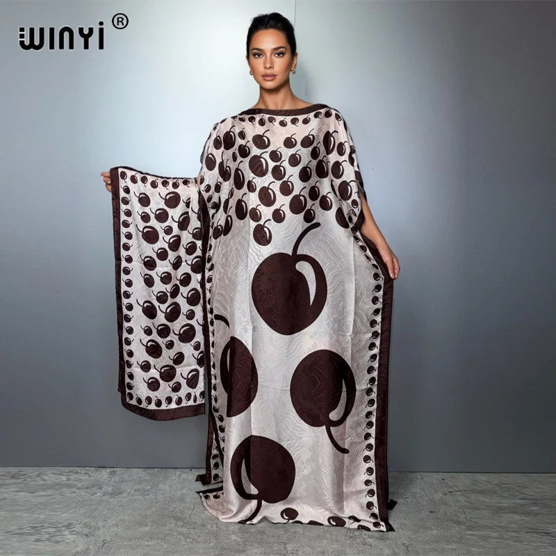 

WINYI Women's African Luxury Maxi Dress Dubai Kaftan Abaya Beach Cover Elegant Evening Special Occasion Fashion