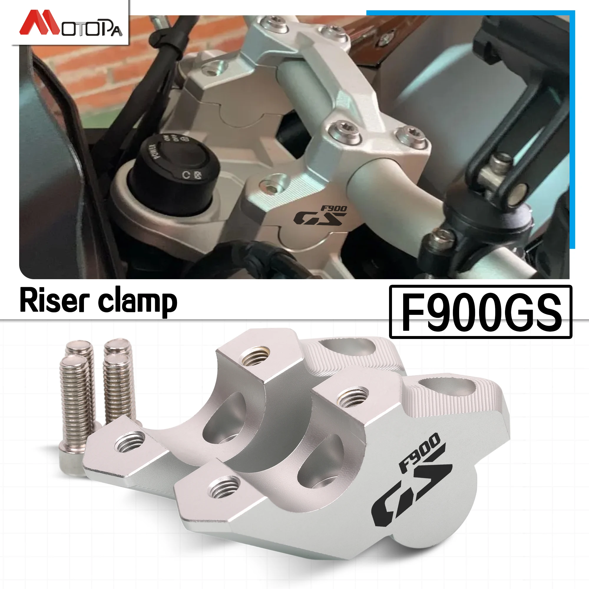 Motorcycle F 900GS Accessories Handlebar Riser Drag Handle Bar Clamp Extend Adapter For BMW F900GS Adventure F 900 GS ADV 2024-