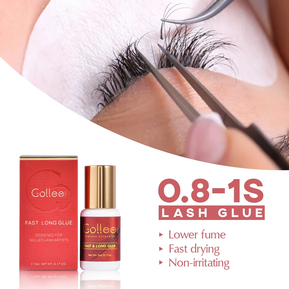 

Gollee Sensitive Glue Medical Grade Latex Free Bulk Sensitive Low Humidity Professional Private Label Eyelash Extension Glue