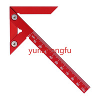 Aluminum alloy center scriber, vertical line 45 degree angle woodworking measuring ruler