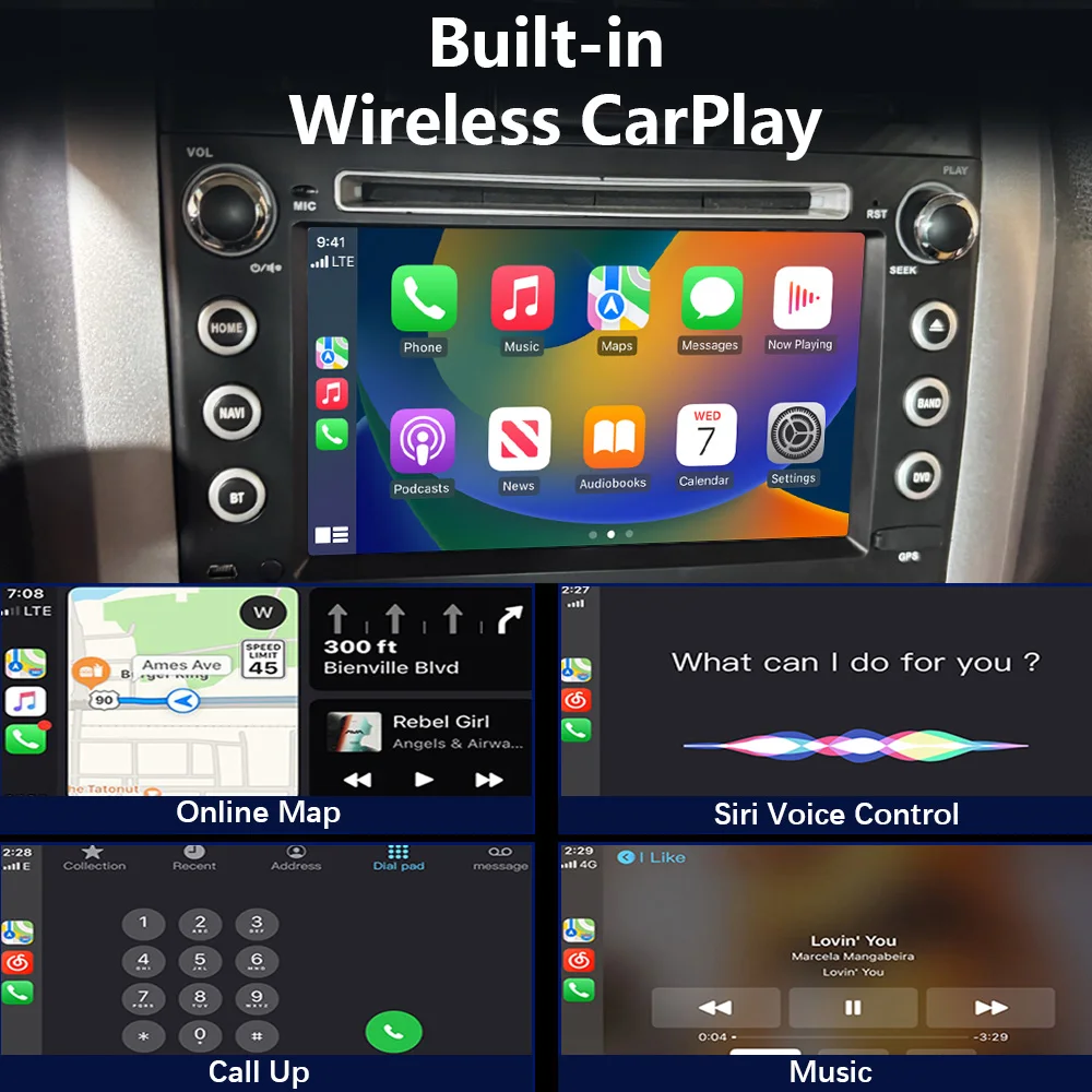 CHSTEK Car Radio Carplay GPS For Suzuki Grand Vitara JT Escudo 2005-2016 Multimedia Player Bluetooth WIFI 4G Android 13 Stereo