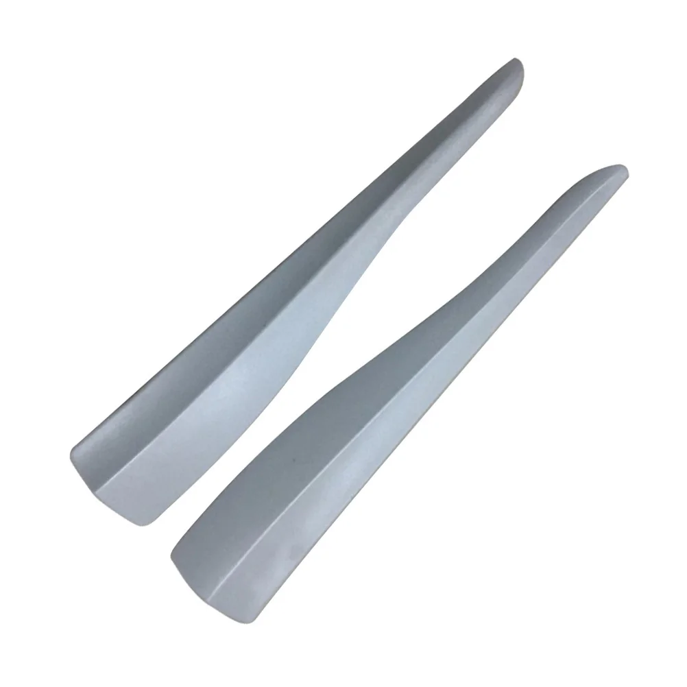 

2Pcs Auto Car Bumper Protector Corner Guard Anti-Scratch Strips Durable PVC Material Grey Front Rear Installation