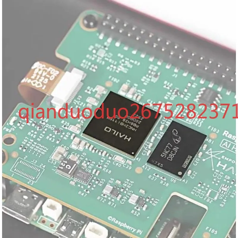 Suitable for Raspberry Pi Pi5 dedicated AI acceleration | Official HAT + 2 expansion board, equipped with Hailo-10H